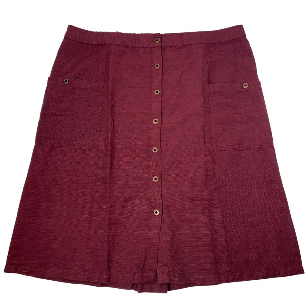 Gudrun Sjoden Red Mini A-line Skirt